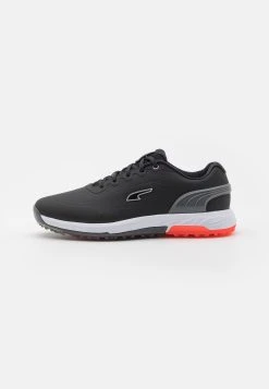 PUMA Golf Alphacat Nitro - Golf Shoes - Black/Quiet Shade/Red Blast