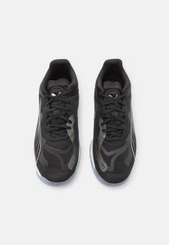 Puma Accelerate Nitro Sqd - Handball Shoes - Black/White/Nitro Blue/For All Time Red -Fashion clothing 46f377029fb64f7aa2ee21afdb3a5dff