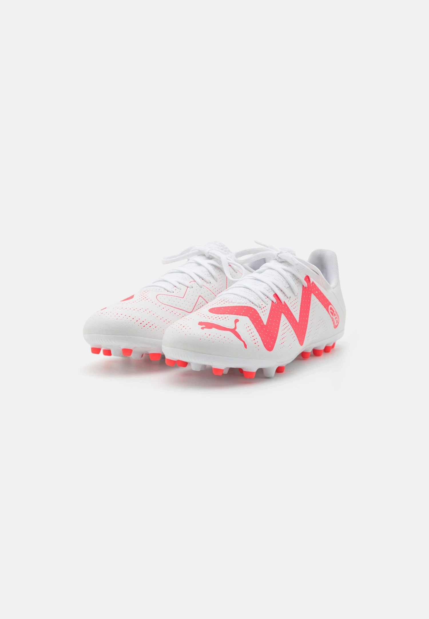 Puma Future Play Mg - Moulded Stud Football Boots - White/Fire Orchid 4 Puma Future Play Mg - Moulded Stud Football Boots - White/Fire Orchid - Image 2