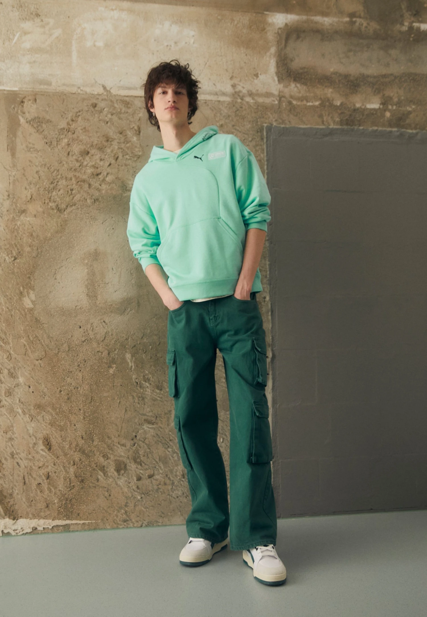 Puma Statement Hoodie - Sweatshirt - Mint 4 Puma Statement Hoodie - Sweatshirt - Mint - Image 2