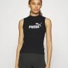 Puma Slim Logo Tank - Top - Black -Fashion clothing 48bf674d3ce4494a91649476b0e61e00
