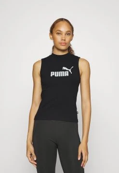 Puma Slim Logo Tank - Top - Black