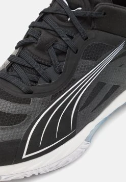 Puma Accelerate Nitro Sqd - Handball Shoes - Black/White/Nitro Blue/For All Time Red -Fashion clothing 49d6aeae2e894b31b3b2b969169570d8