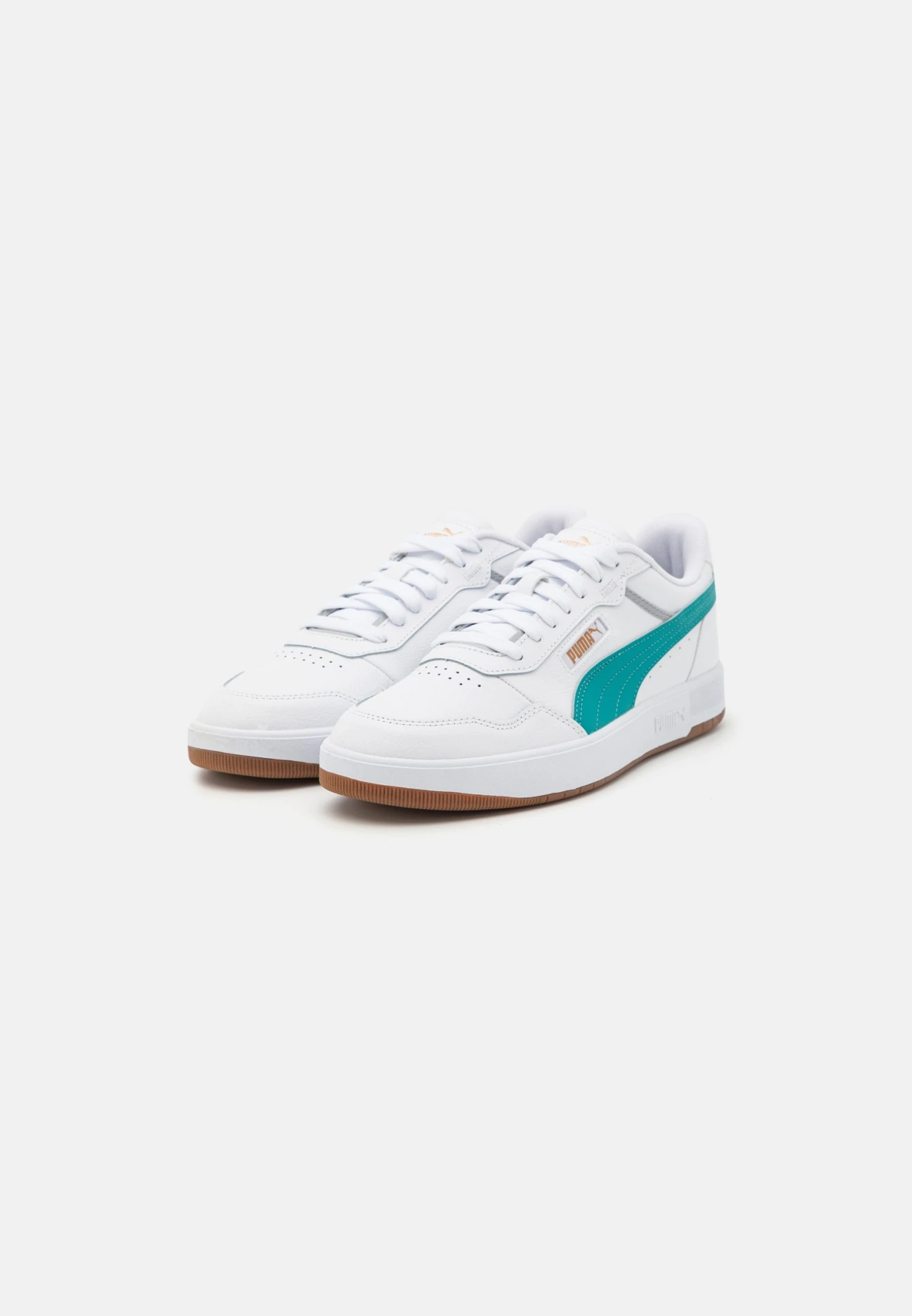 Puma Court Ultra Unisex - Trainers - White/Green Lagoon/Gold 4 Puma Court Ultra Unisex - Trainers - White/Green Lagoon/Gold - Image 2