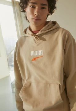 Puma Downtown Logo Hoodie - Sweatshirt - Granola