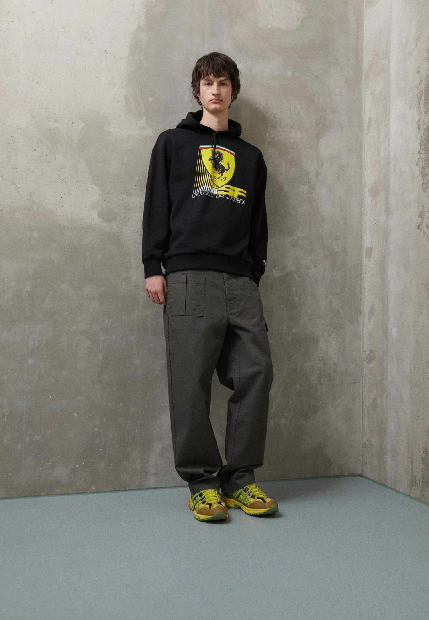 Puma Ferrari Race Big Shield Hoodie - Hoodie - Black 7 Puma Ferrari Race Big Shield Hoodie - Hoodie - Black - Image 5