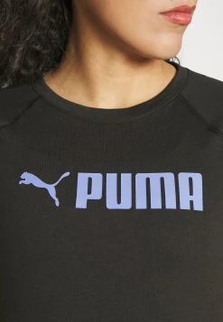 Puma Fit Logo Tee - Sports T-Shirt - Black/Elektro Purple -Fashion clothing 51900f059cb54e0faa5204563a239c2d