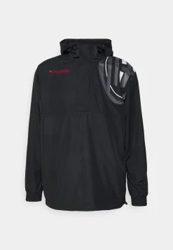 Puma Ac Milan Ftbllegacy Windbreaker - Club Wear - Black/Tango Red -Fashion clothing 51b545658077469d92a0177704810718