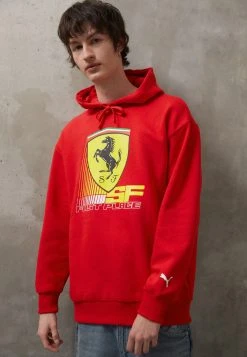 Puma Ferrari Race Big Shield Hoodie - Hoodie - Rosso Corsa -Fashion clothing 5597f1d49ea149ed872ffadf3a5ea24a