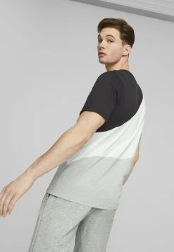 Puma Power Cat Tee - Print T-Shirt - Light Gray Heather -Fashion clothing 55db2f87d97d4aeb82f991f5f67e39cd