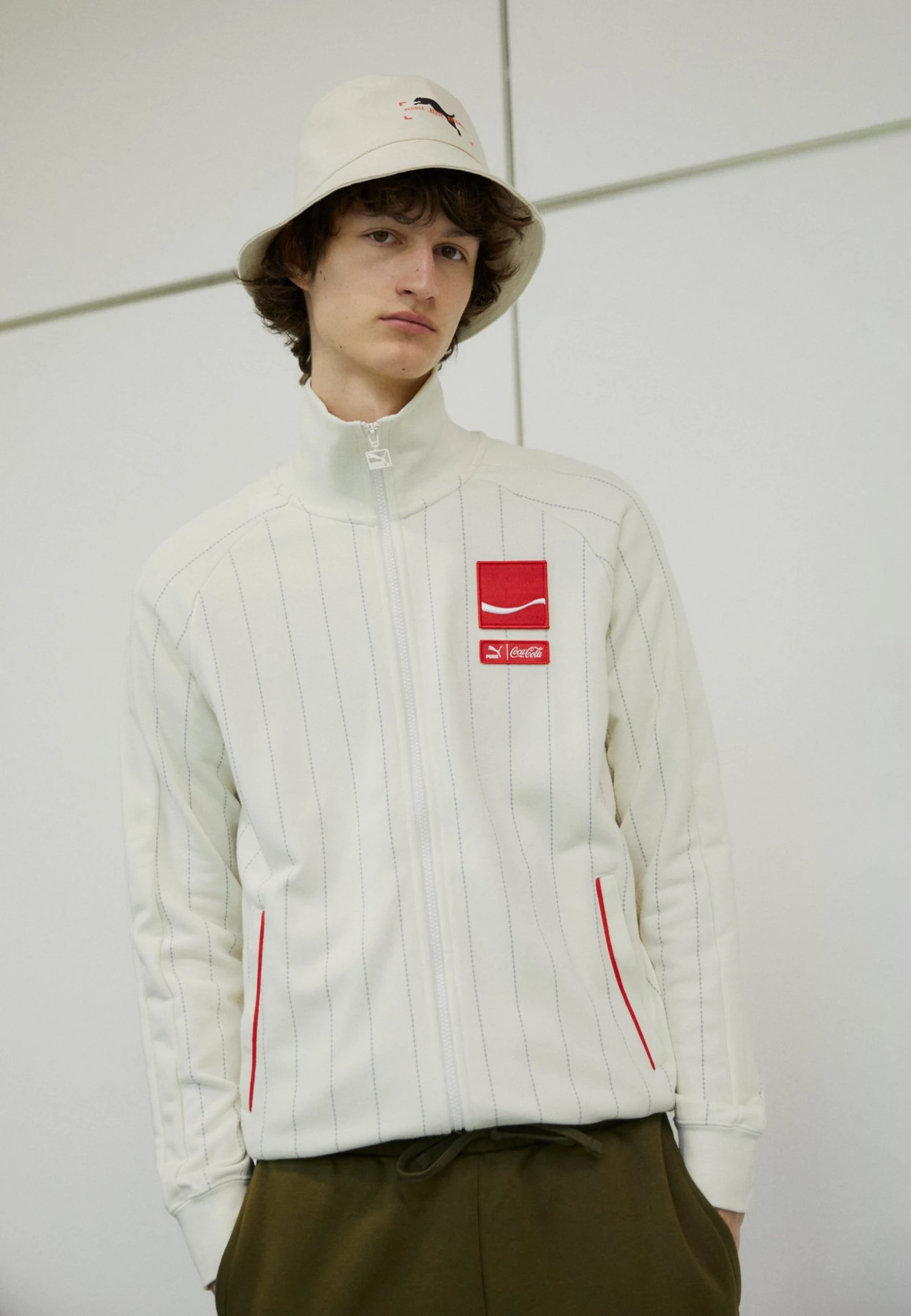 Puma Coca Cola Track Jacket - Zip-Up Sweatshirt - Ivory Glow 9 Puma Coca Cola Track Jacket - Zip-Up Sweatshirt - Ivory Glow - Image 7