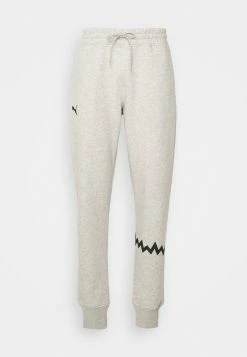 Puma Hoops Team Sweat Pant - Tracksuit Bottoms - Light Gray Heather -Fashion clothing 5a997b93b3a743639f4c218dc2f8243b
