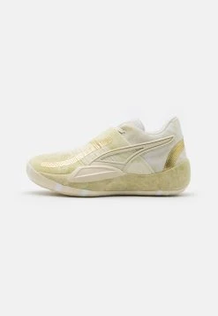 Puma Rise Nitro Nephrite - Basketball Shoes - Frosted Ivory/Metallic Gold