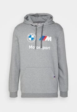 Puma Bmw Mms Ess- Hoodie - Medium Gray Heather -Fashion clothing 5f12936b87fb4ddca58d01d486af4ec5