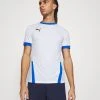 Puma Teamgoal - Print T-Shirt - White/Electric Blue Lemonade -Fashion clothing 60911744b32a4305a9ad46ee2150a2c8
