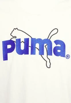 Puma Team Graphic Tee - Print T-Shirt - White -Fashion clothing 60aaa021984f4b74bb18daa920869cd6