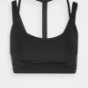 Puma Low Impact Fashion Luxe Bra - Light Support Sports Bra - Black -Fashion clothing 6110ea883d3f4e0f91d3e05f59d9e7e4