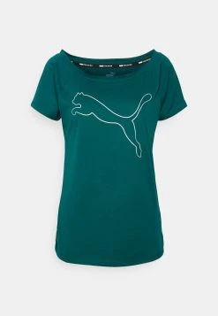 Puma Train Favorite Cat Tee - Sports T-Shirt - Varsity Green -Fashion clothing 6444760214034b4c943c0fc1398fe662