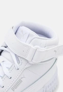 Puma Carina 2.0 Mid Jr - High-Top Trainers - White/Silver -Fashion clothing 6599fb8f355d4923b4a3502e58f444e6
