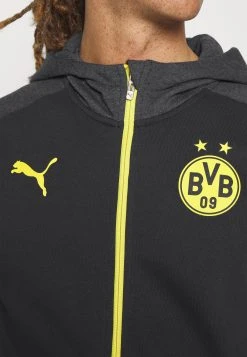 Puma Bvb Borussia Dortmund Casuals - Club Wear - Black Cyber Yellow -Fashion clothing 65bd436942a04e90a96d6433179a428a