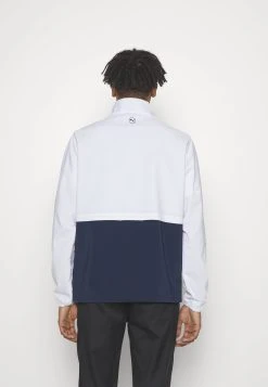 PUMA Golf Monterey Jacket - Windbreaker - White Glow/Navy Blazer -Fashion clothing 667cbb4a8d4d472d8b6749f6f0301afe