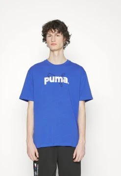Puma Team Graphic Tee - Print T-Shirt - Royal Sapphire