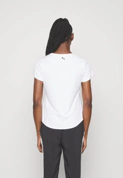 Puma Logo Ultrabreathe Tee - Sports T-Shirt - White -Fashion clothing 69b6870fbbeb4229b012d4abf0a138d2