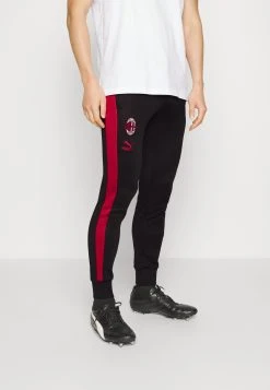 Puma Ac Milan Track Pants - Club Wear - Black/Tango Red