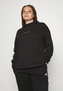 Puma Train Logo Hoodie Plus - Hoodie - Black -Fashion clothing 6cf74b937b864d52a68d6bfbb2000b0c