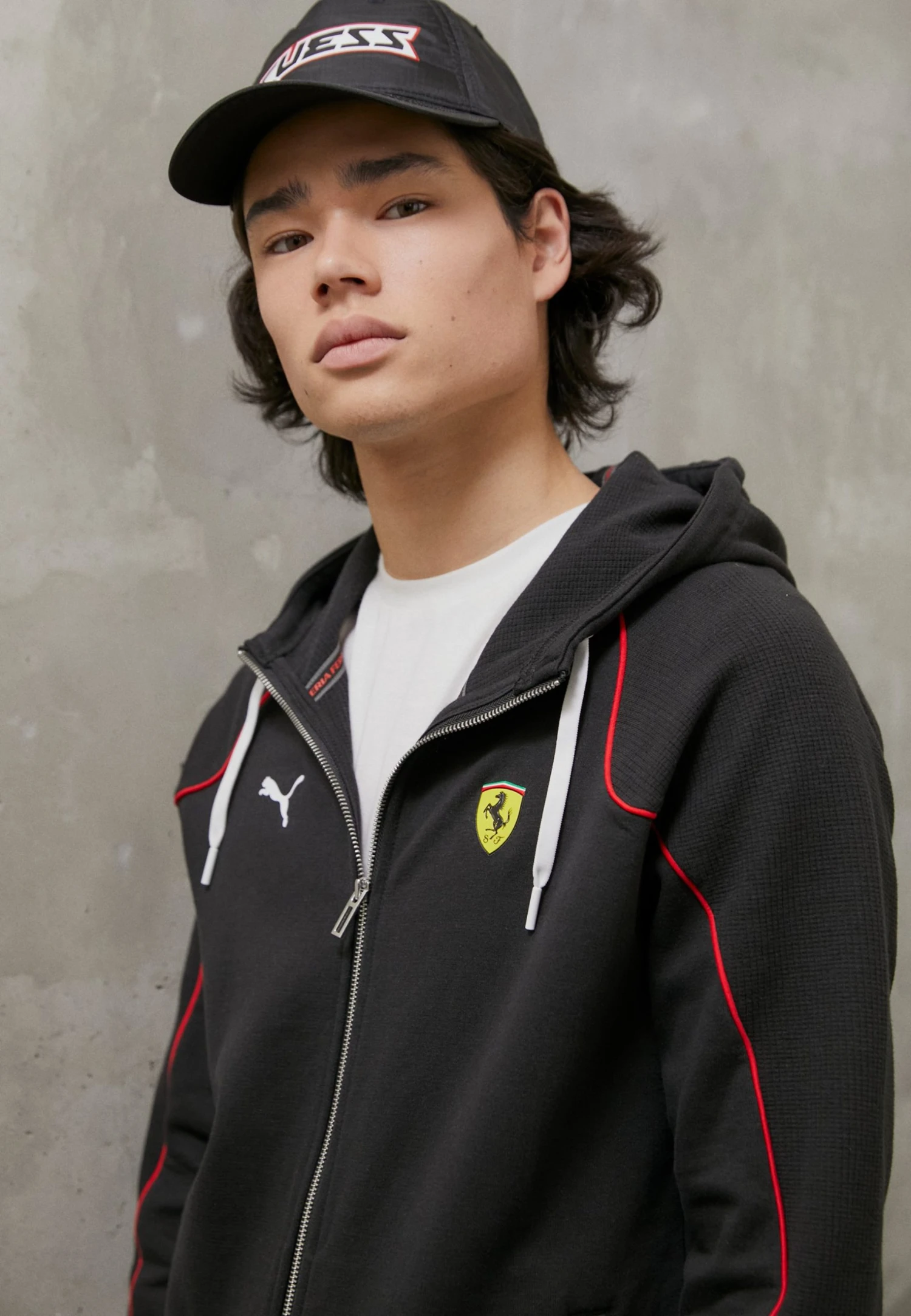 Puma Ferrari Race Hooded Jacket - Zip-Up Sweatshirt - Black 9 Puma Ferrari Race Hooded Jacket - Zip-Up Sweatshirt - Black - Image 7