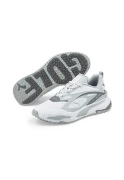 PUMA Golf Gs Fast - Golf Shoes - White-High Rise Quiet Shade -Fashion clothing 72aa3bcca24447218491dcae8dda7986