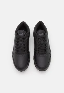 Puma Runner Jr Unisex - Trainers - Black -Fashion clothing 72d536c6ba81445e8b176ed25b80fc8a