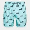 Puma Swim Men Logo - Swimming Shorts - Blue/ Black -Fashion clothing 73ced3321b3d431dae11730720769ddf