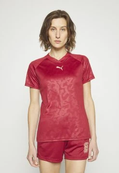 Puma Print T-Shirt - Intense Red