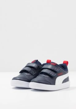 Puma Courtflex- Trainers - Peacoat/High Risk Red -Fashion clothing 74dcd32fc8844aec9802645c105a71e3