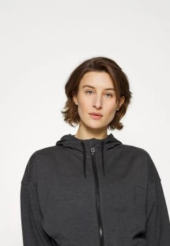 Puma Train Cloudspun Hoodie - Zip-Up Sweatshirt - Black Heather -Fashion clothing 756be1e7b29f49bbbcf71db4b6f250b5