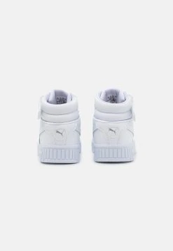 Puma Carina 2.0 Mid Jr - High-Top Trainers - White/Silver -Fashion clothing 76d32c517f4d4fc0a3c6912c8e0018fa