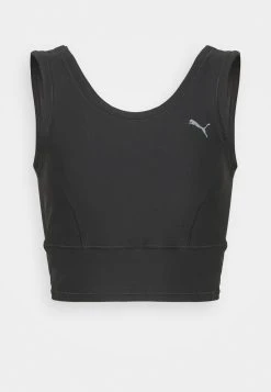 Puma Studio Yogini Luxe Crop Tank - Top - Black