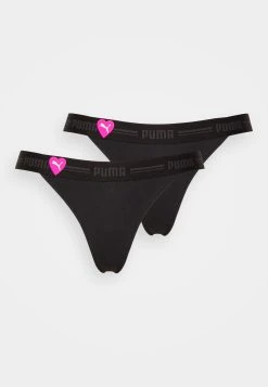 Puma Women Heart 2 Pack - Thong - Black -Fashion clothing 7896f797639f44268df02d2873cb4bcf