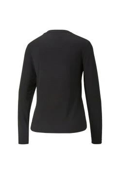 Puma Studio Waffle Long Sleeve - Long Sleeved Top - Black -Fashion clothing 790ce6b7c97744bca5e8133d01f7de91