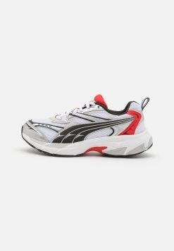 Puma Morphic - Trainers - White/Red -Fashion clothing 7a11fd60a8a245ada9c8694897db254a