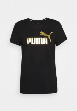 Puma Logo - Print T-Shirt - Black/Gold Foil -Fashion clothing 7a40968290984424a78ac0a87425d84f