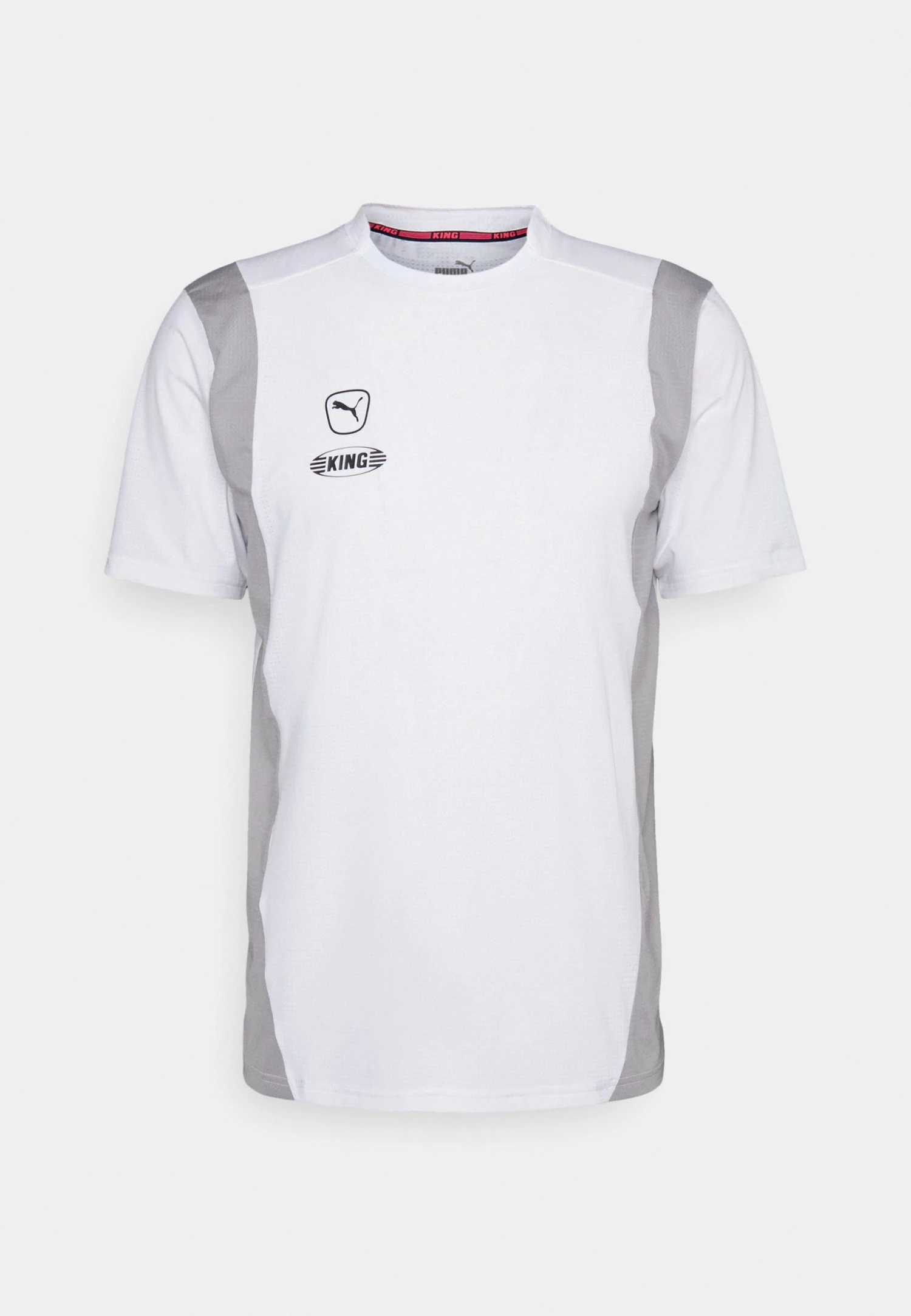Puma King Pro - Sports T-Shirt - White/Concrete Gray 7 Puma King Pro - Sports T-Shirt - White/Concrete Gray - Image 5