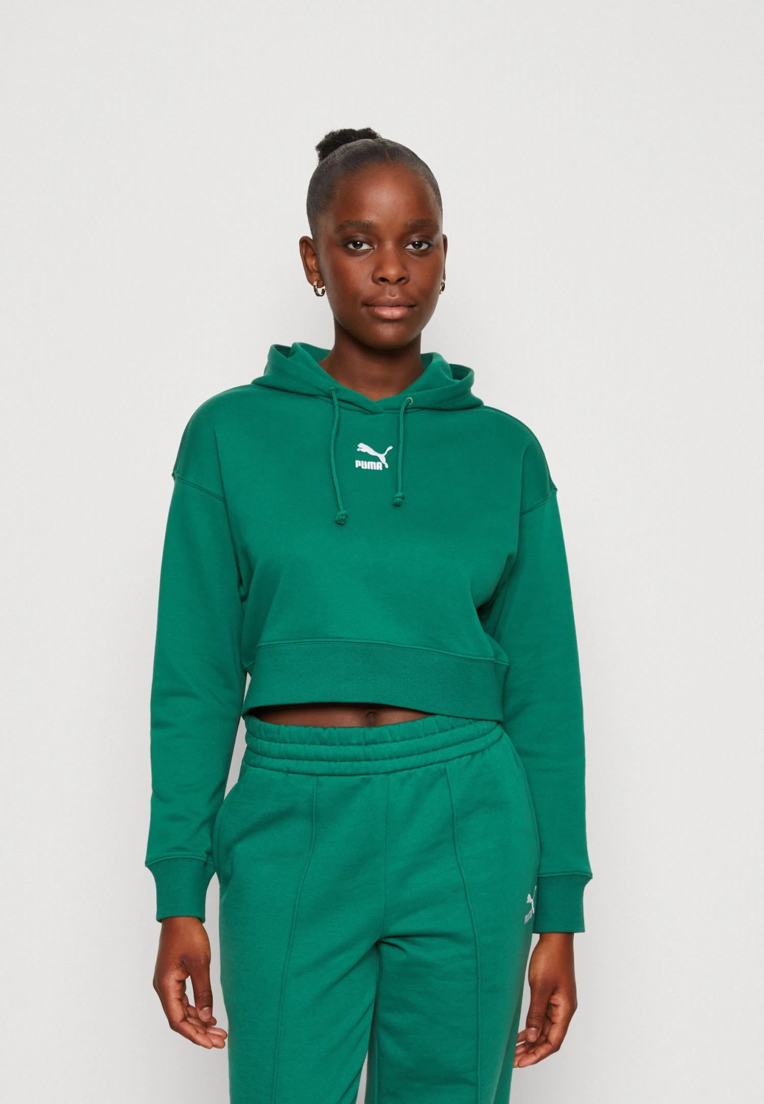 Puma Classics Cropped Tr - Hoodie - Vine 3 Puma Classics Cropped Tr - Hoodie - Vine