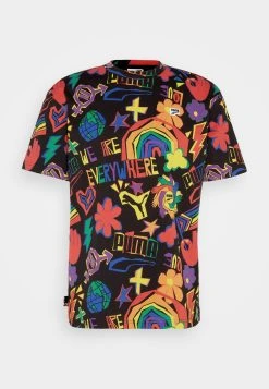 Puma Downtown Pride Unisex - Print T-Shirt - Black -Fashion clothing 7bec27243bd64503b11cc0bfbb2aabe3