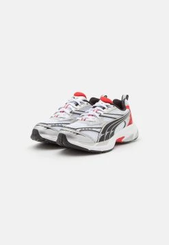 Puma Morphic - Trainers - White/Red -Fashion clothing 7d2f8cc69f834bf0bd6f71d9d36b67a5