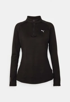 Puma Run Cloudspun- Long Sleeved Top - Black -Fashion clothing 7e4f1969183f4af79fcb2a6a4c32fc69