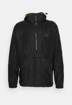 Puma Staple Anorak Jacket - Windbreaker - Black -Fashion clothing 7f113a5605134a6dac2ca86a8935b1f8