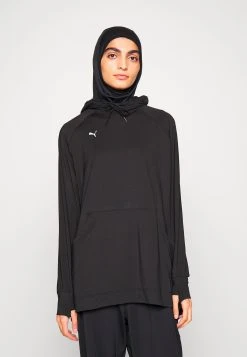 Puma Modest Activewear Hoodie - Long Sleeved Top - Black