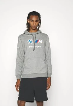 Puma Bmw Mms Ess- Hoodie - Medium Gray Heather -Fashion clothing 8024519e707d4f06b5a8564c95c00f62
